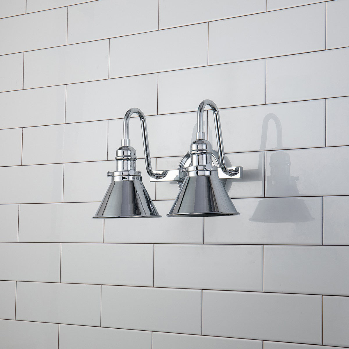Lucas + McKearn - BB90684PC-2 - Two Light Vanity - Provence - Polished Chrome