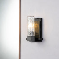 Lucas + McKearn - BB91595-1 - One Light Wall Sconce - Navarre - Black+Grey