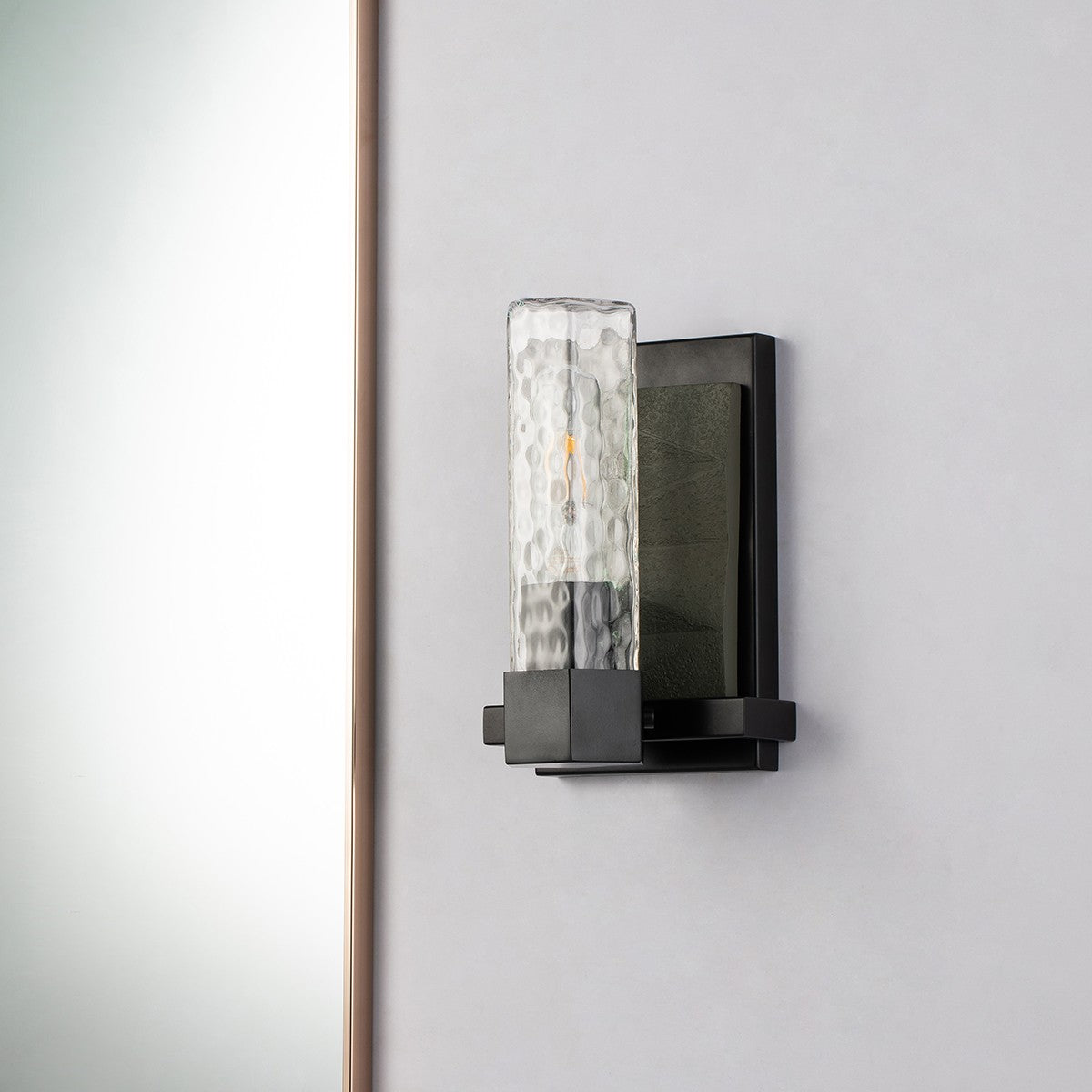 Lucas + McKearn - BB91595-1 - One Light Wall Sconce - Navarre - Black+Grey