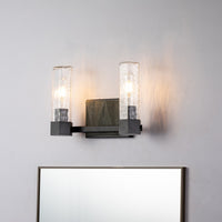 Lucas + McKearn - BB91595-2 - Two Light Vanity - Navarre - Black+Grey
