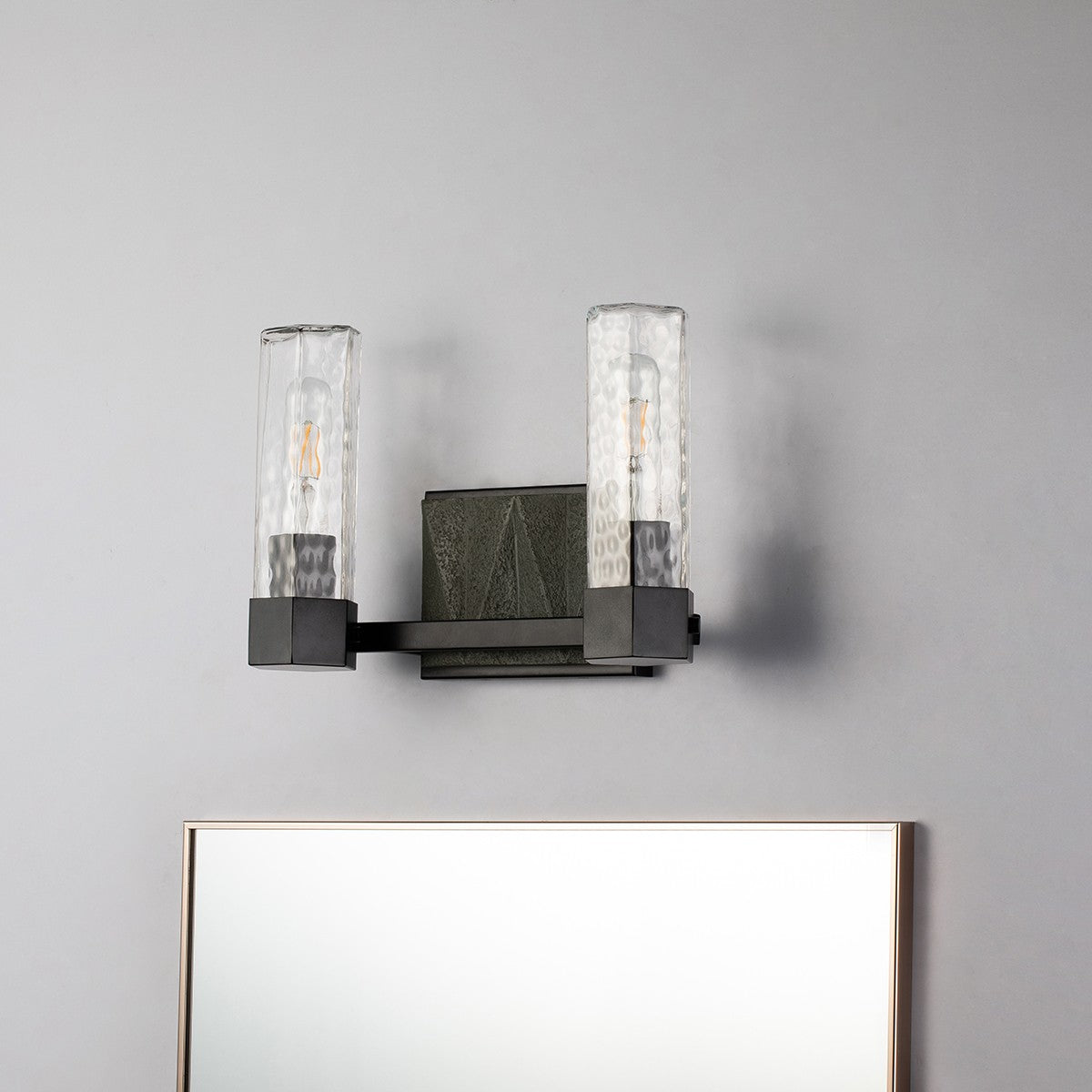 Lucas + McKearn - BB91595-2 - Two Light Vanity - Navarre - Black+Grey