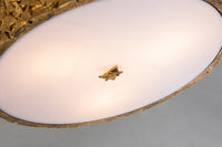 Lucas + McKearn - FM1158G-RD-16 - Three Light Flush Mount - Mosaic - Gold