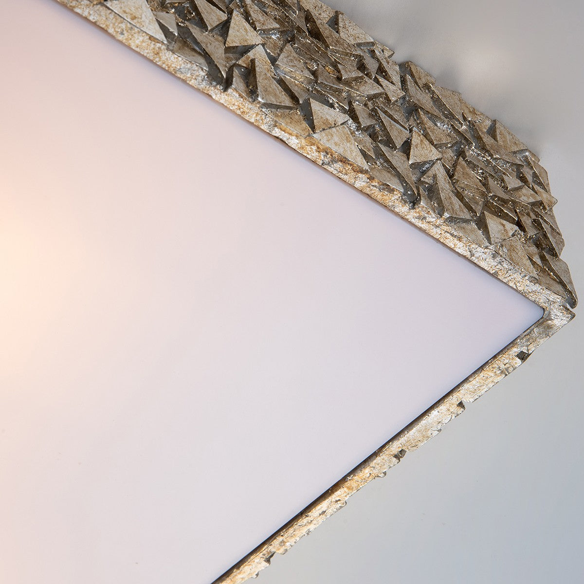 Lucas + McKearn - FM1158S-SQ-20 - Three Light Flush Mount - Mosaic - Silver