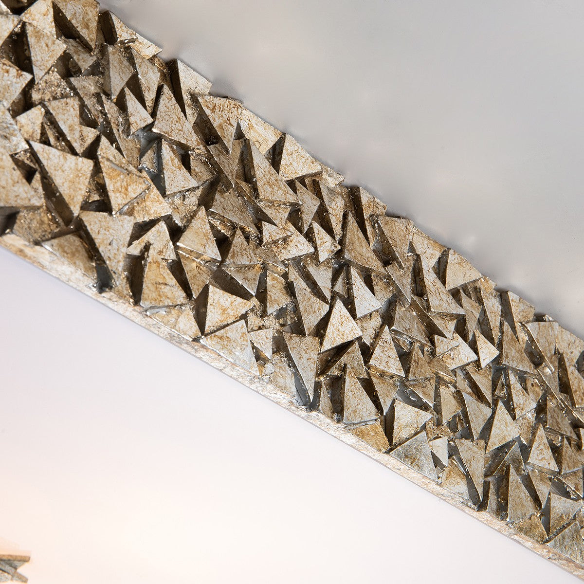 Lucas + McKearn - FM1158S-SQ-20 - Three Light Flush Mount - Mosaic - Silver