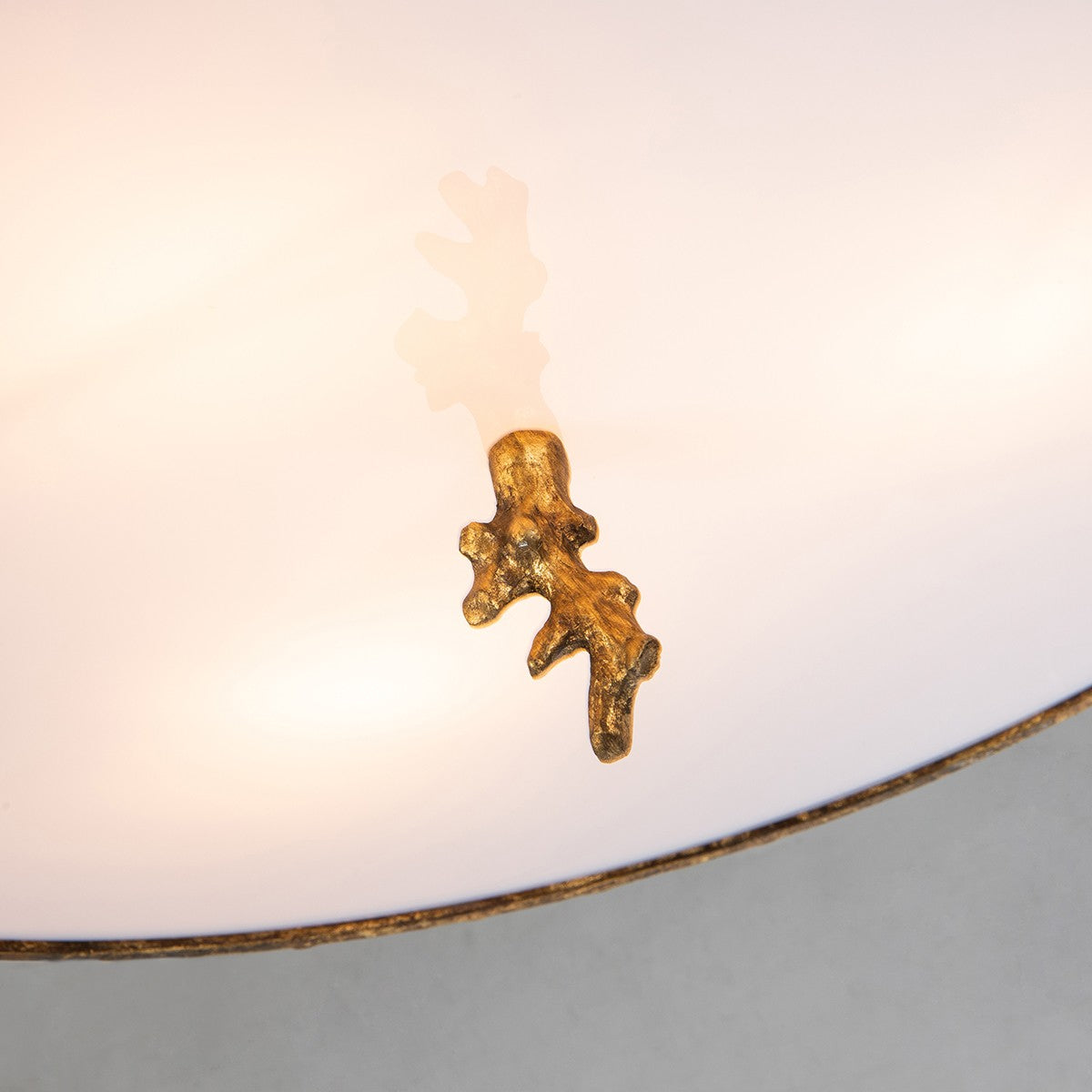 Lucas + McKearn - FM1238G-20 - Three Light Flush Mount - Trellis - Gold Leaf