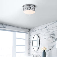 Lucas + McKearn - FM1300PC-17 - Three Light Flush Mount - Epsilon - Polished Chrome