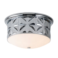 Lucas + McKearn - FM1300PC-17 - Three Light Flush Mount - Epsilon - Polished Chrome