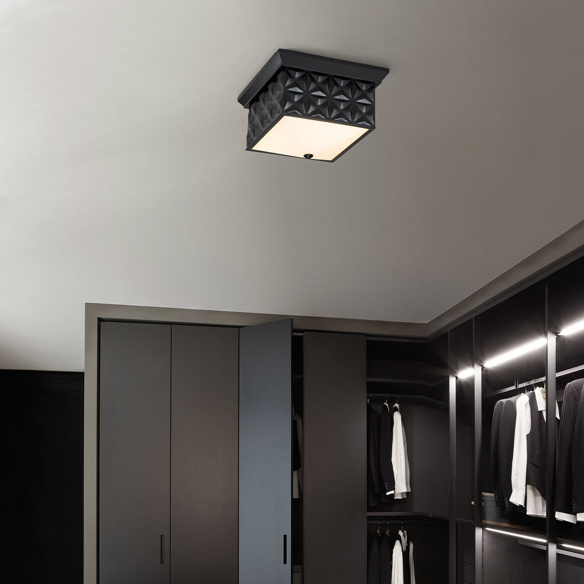 Lucas + McKearn - FM1302MB-14 - Four Light Flush Mount - Alpha - Matte Black