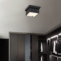 Lucas + McKearn - FM1302MB-14 - Four Light Flush Mount - Alpha - Matte Black