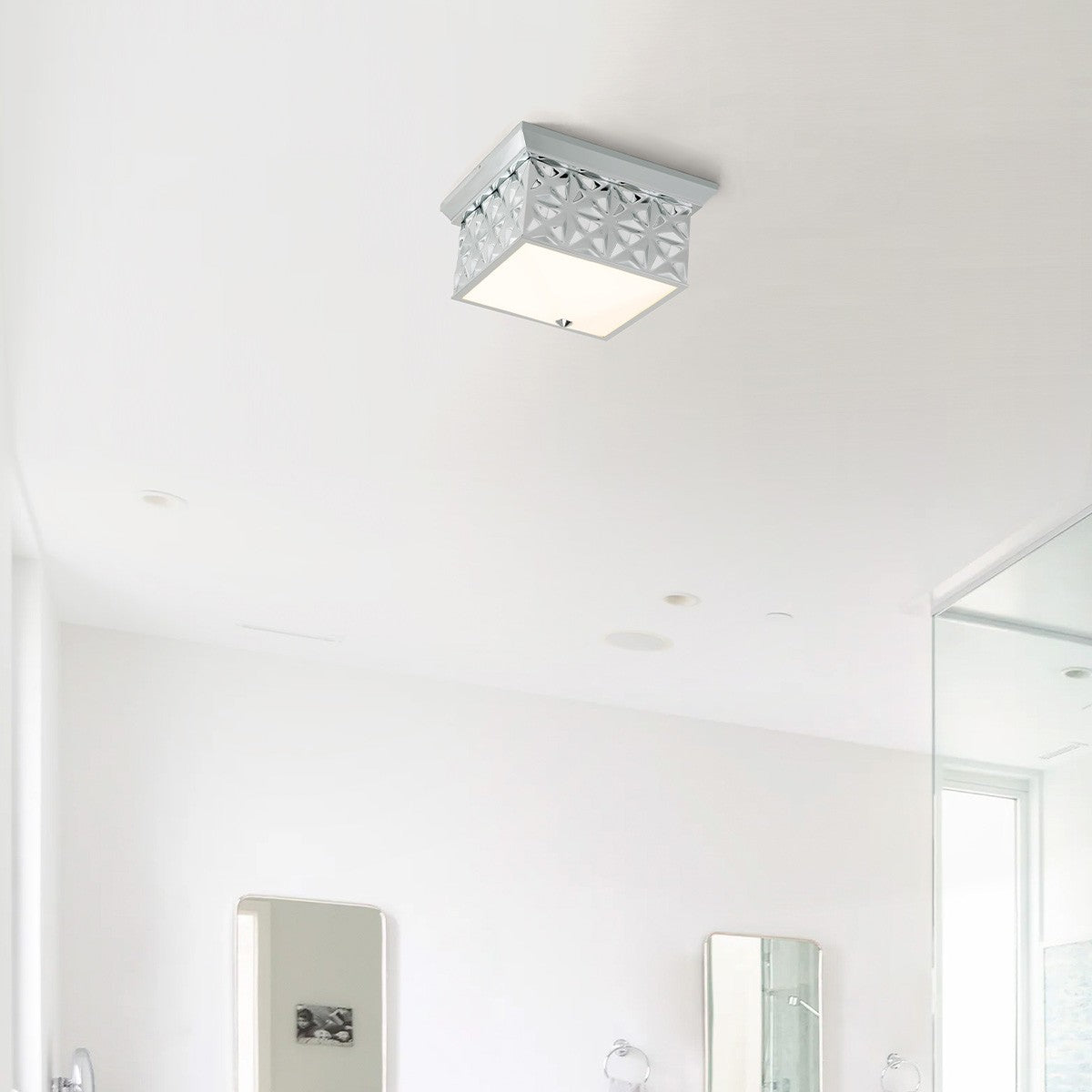 Lucas + McKearn - FM1302PC-14 - Four Light Flush Mount - Alpha - Polished Chrome