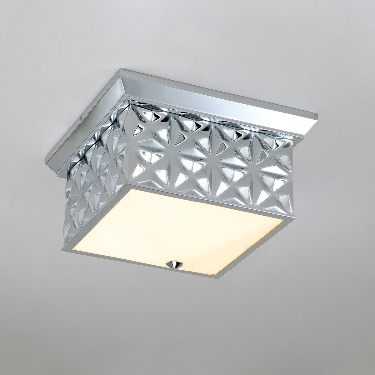 Lucas + McKearn - FM1302PC-14 - Four Light Flush Mount - Alpha - Polished Chrome