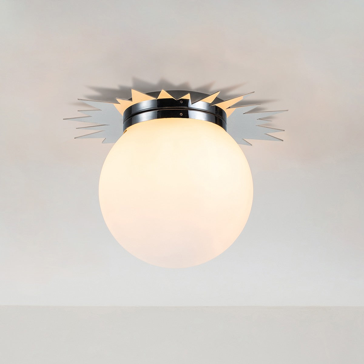 Lucas + McKearn - FM90417PC-15 - Three Light Flush Mount - Soleil - Polished Chrome