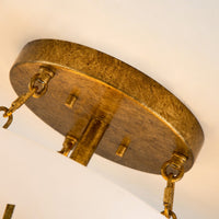 Lucas + McKearn - FM90610G-15 - Three Light Semi-Flush Mount - Sawgrass - Gold