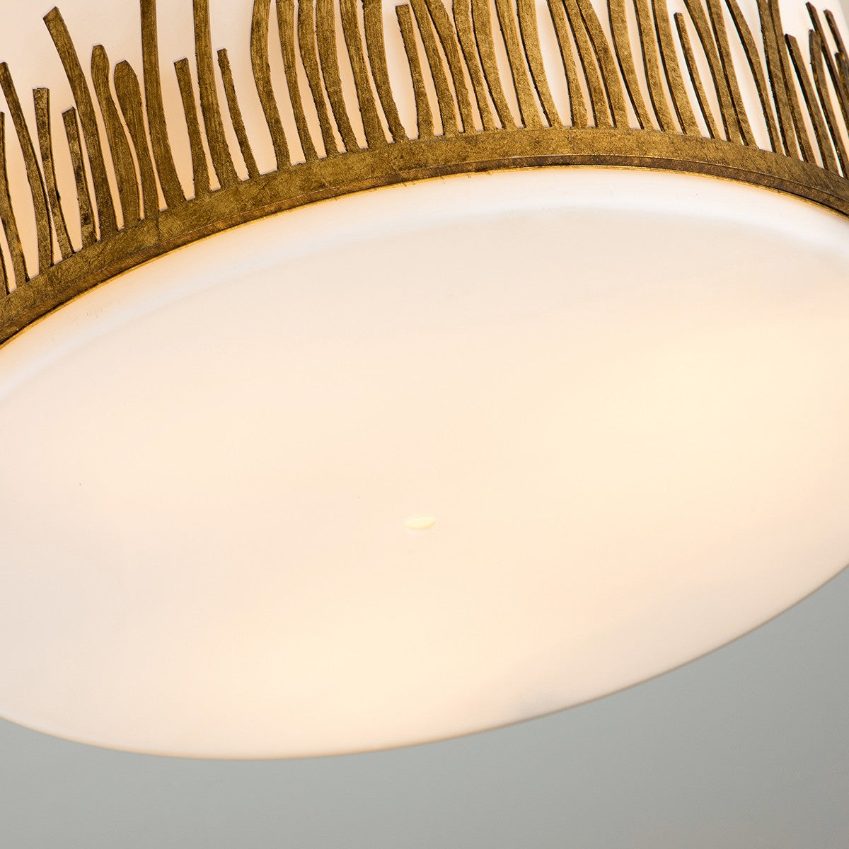 Lucas + McKearn - FM90610G-15 - Three Light Semi-Flush Mount - Sawgrass - Gold