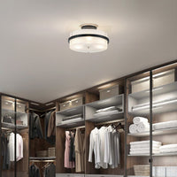 Lucas + McKearn - FM91598PC-16 - Three Light Semi-Flush Mount - Mazant - Matte Black + Polished Chrome