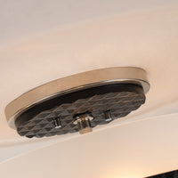 Lucas + McKearn - FM91598PC-16 - Three Light Semi-Flush Mount - Mazant - Matte Black + Polished Chrome