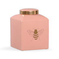 Chelsea House Bee Gracious Ginger Jar - Coral