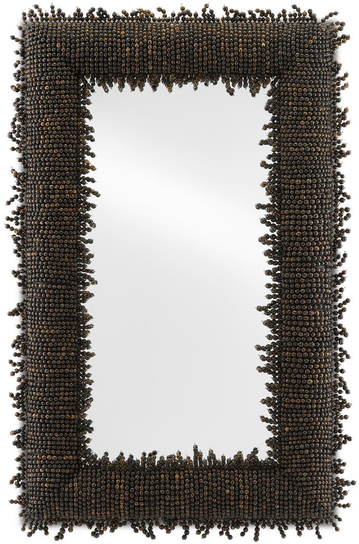 Currey and Company Mirror from the Pasay collection in Black/Mirror finish