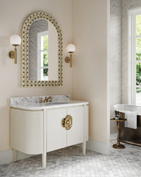 Currey and Company - 1000-0089 - Mirror - Ellaria - Natural/Brass
