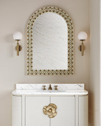 Currey and Company - 1000-0089 - Mirror - Ellaria - Natural/Brass