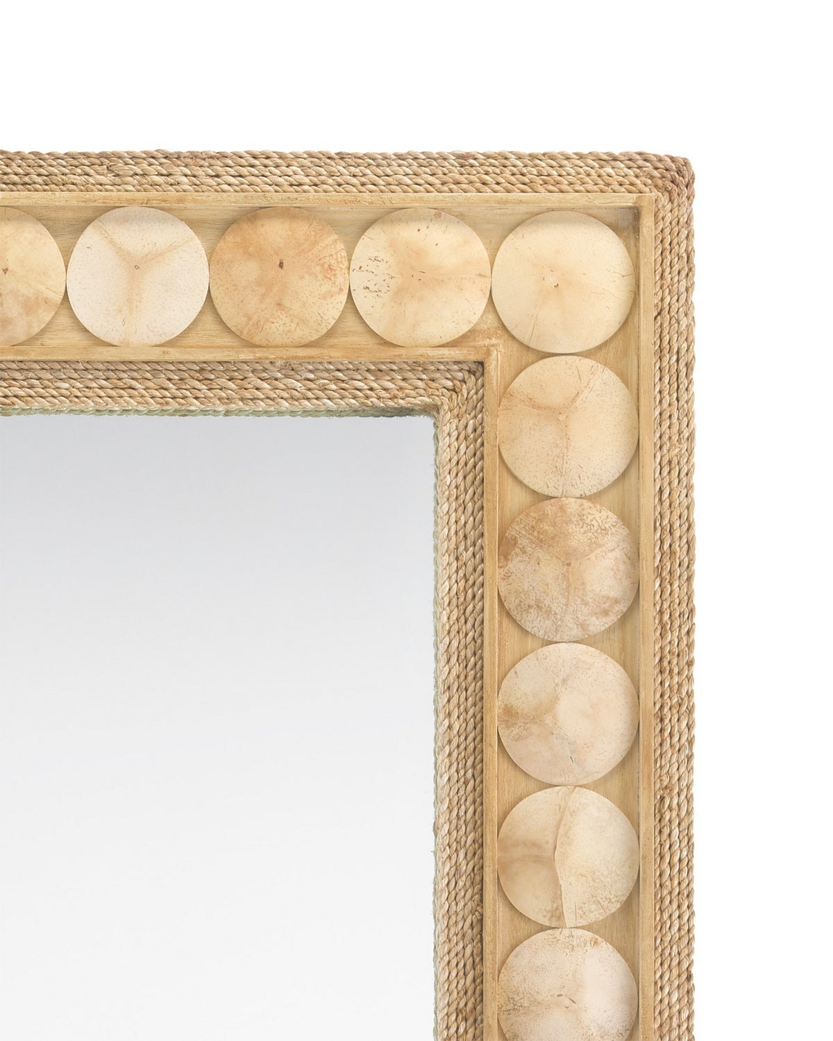 Currey and Company - 1000-0099 - Mirror - Buko - Straw/Natural