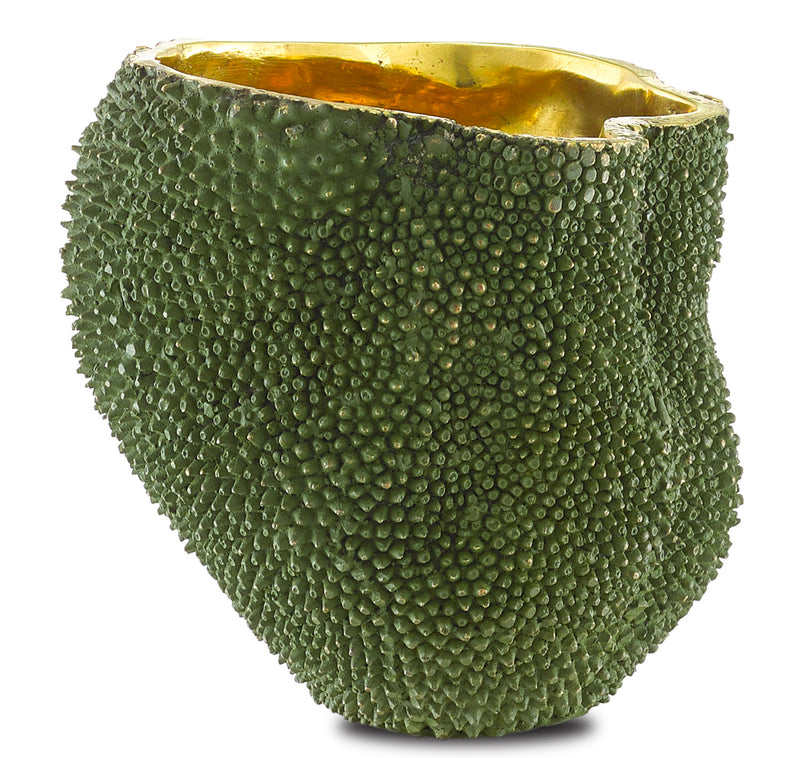 Currey and Company - 1200-0288 - Vase - Jackfruit - Green/Gold