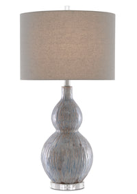 Currey and Company - 6000-0610 - One Light Table Lamp - Idyll Table Lamp - Gray/Blue/Taupe/Clear