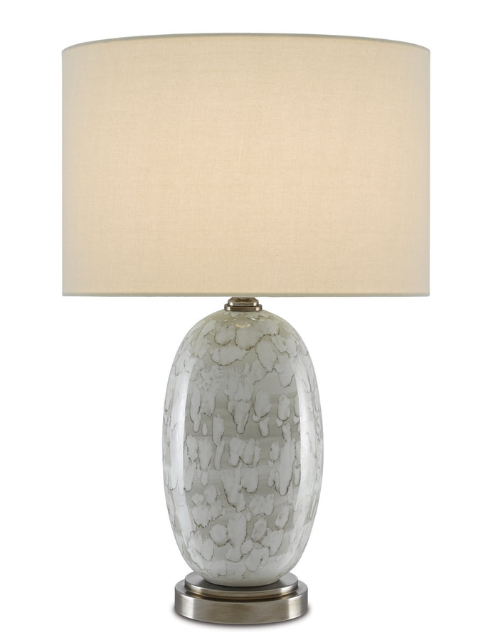 Currey and Company One Light Table Lamp from the Harmony collection in Gray/Brown/Antique Nickel finish