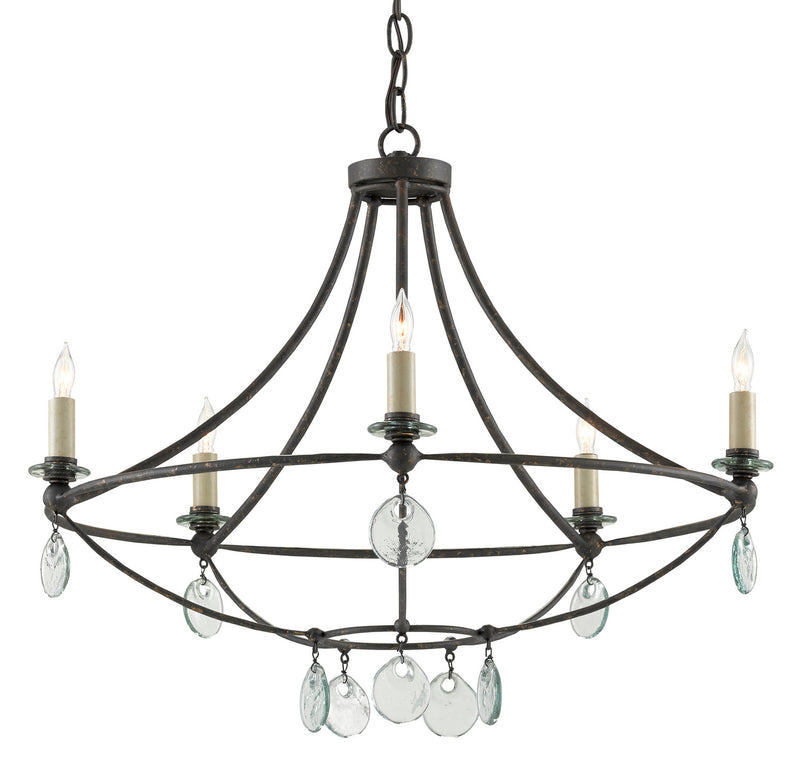 Currey and Company - 9000-0641 - Five Light Chandelier - Novella Collection - Mayfair