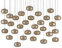 Currey and Company - 9000-0693 - 30 Light Pendant - Pepper Collection - Nickel