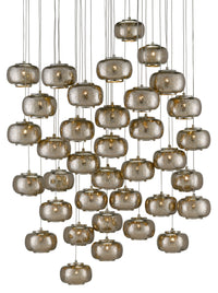Currey and Company - 9000-0694 - 36 Light Pendant - Pepper - Nickel/Silver