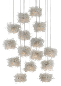 Currey and Company - 9000-0698 - 15 Light Pendant - Birds Nest Collection - Clear