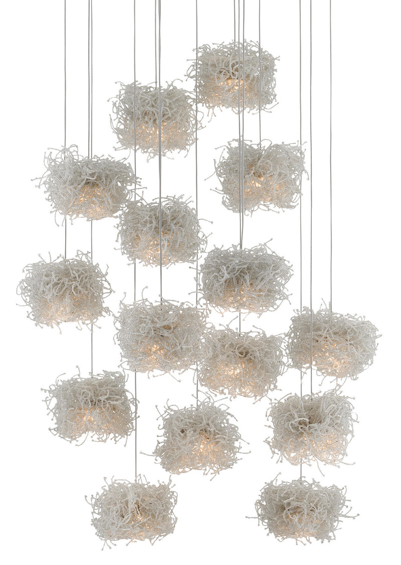 Currey and Company - 9000-0698 - 15 Light Pendant - Birds Nest Collection - Clear