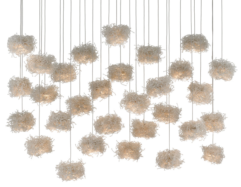 Currey and Company - 9000-0700 - 30 Light Pendant - Birds Nest Collection - Clear