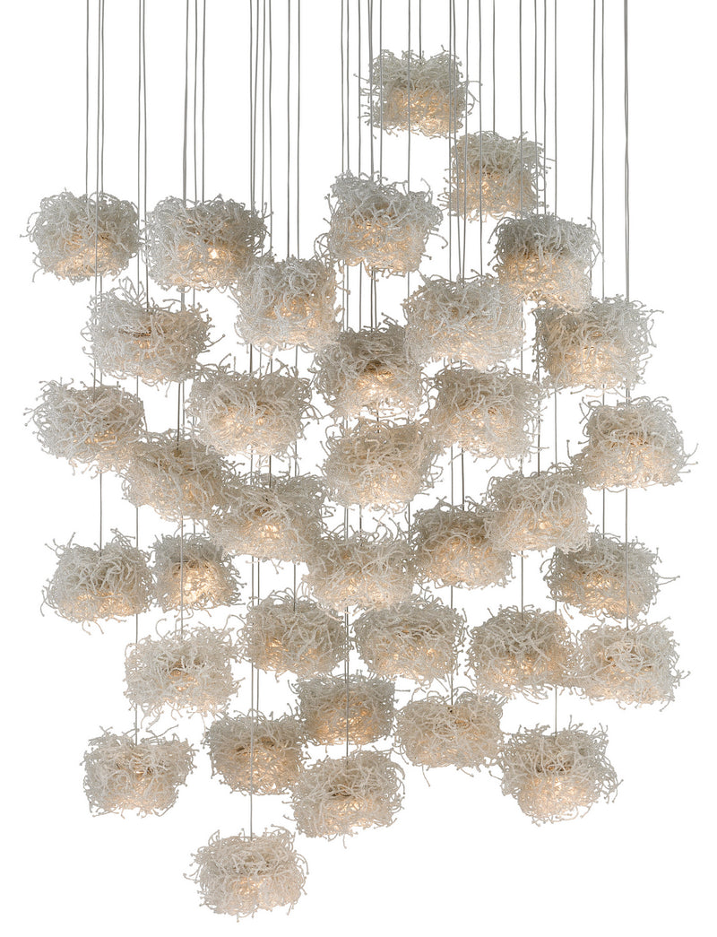 Currey and Company - 9000-0701 - 36 Light Pendant - Birds Nest Collection - Clear