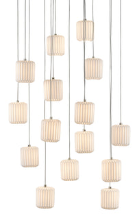 Currey and Company - 9000-0712 - 15 Light Pendant - Dove Collection - White