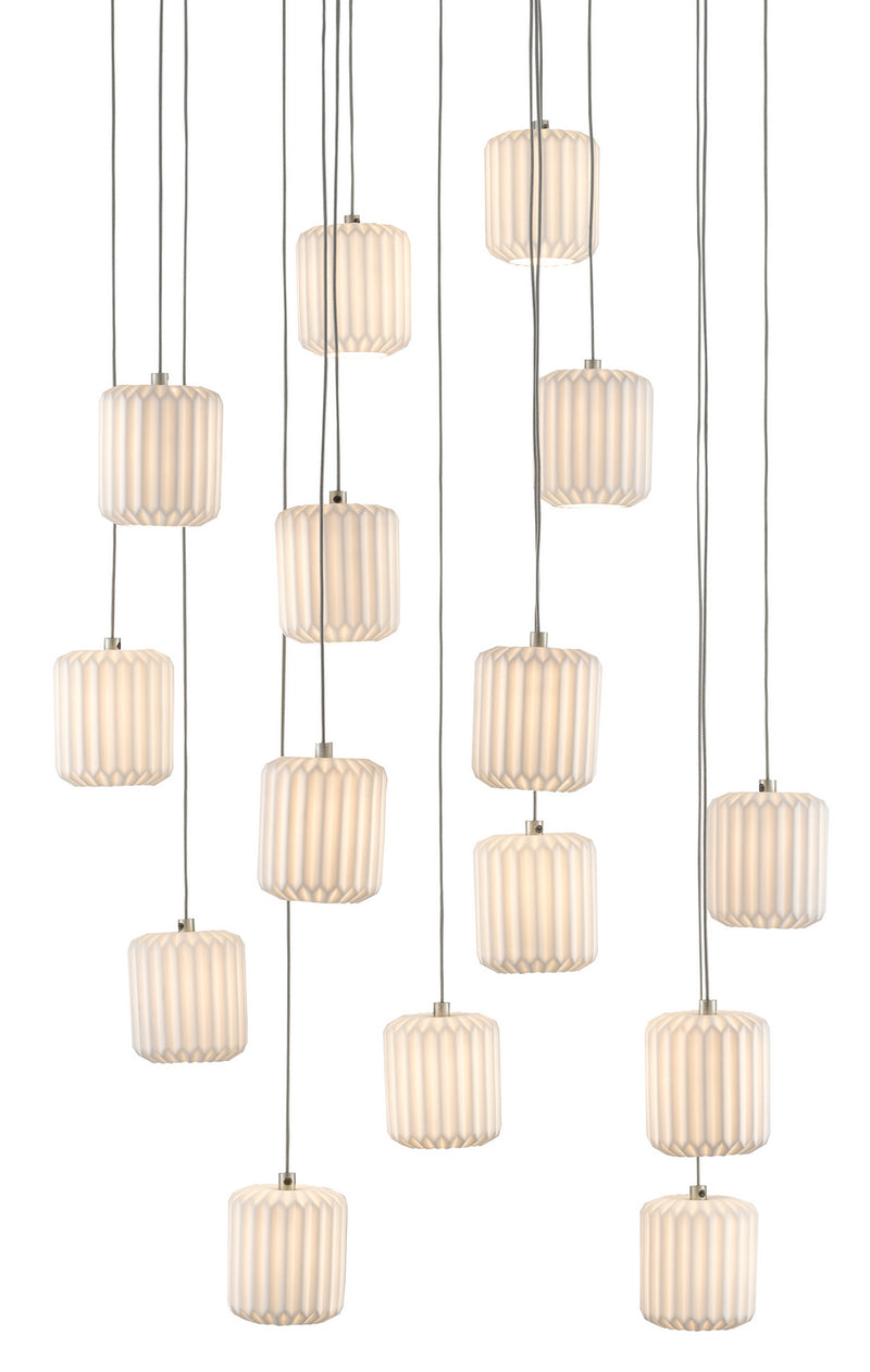 Currey and Company - 9000-0712 - 15 Light Pendant - Dove Collection - White
