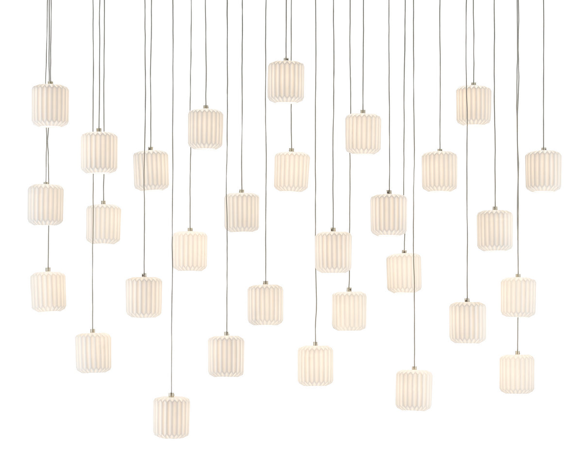 Currey and Company - 9000-0714 - 30 Light Pendant - Dove Collection - White