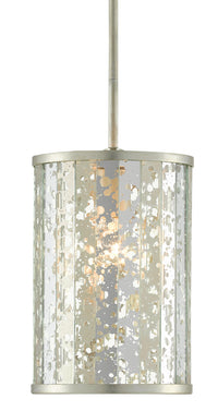 Currey and Company - 9000-0739 - One Light Pendant - Silver Leaf