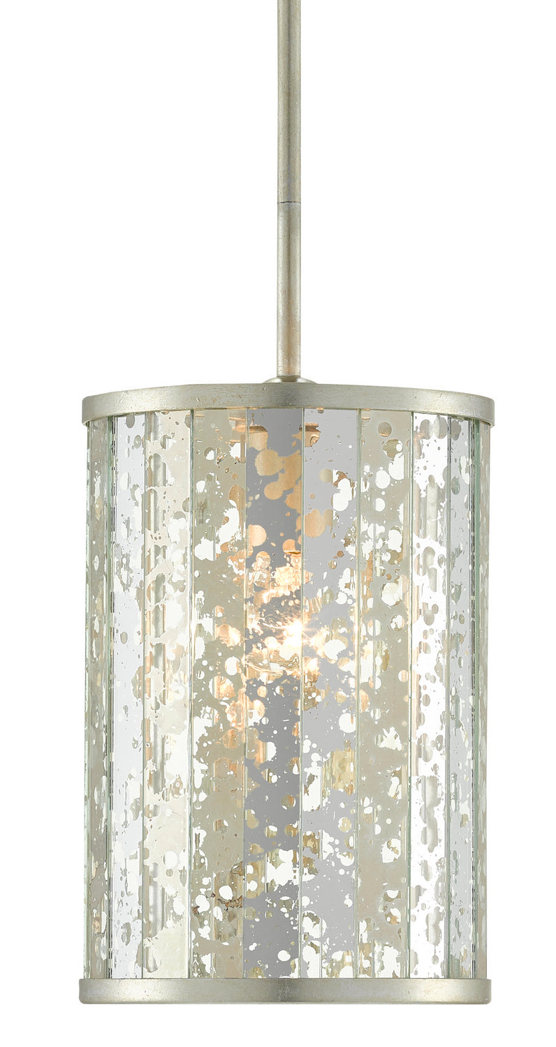 Currey and Company - 9000-0739 - One Light Pendant - Silver Leaf