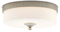 Currey and Company - 9999-0052 - LED Flush Mount - Bryce Collection - Silver Leaf