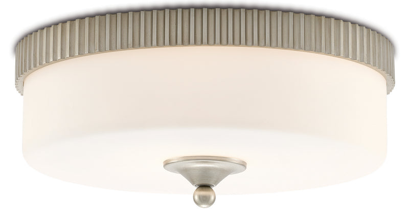 Currey and Company - 9999-0052 - LED Flush Mount - Bryce Collection - Silver Leaf