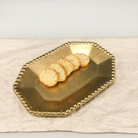 Design Shop Gold Beaded Tray