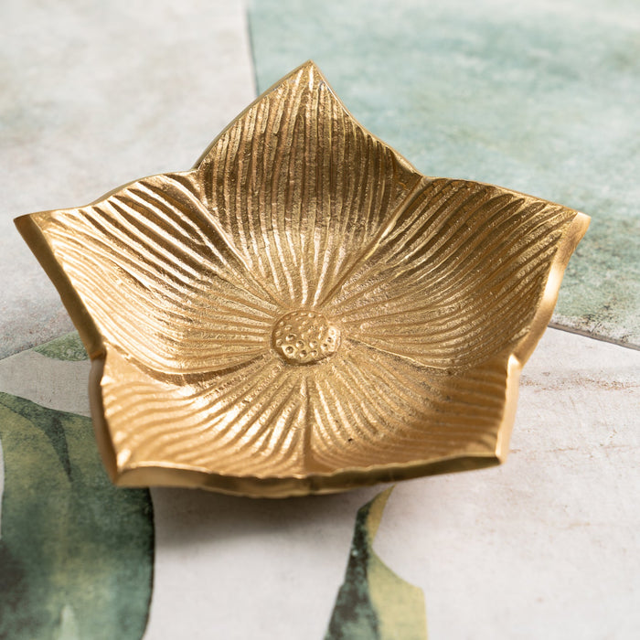 Design Shop Gold Flower Bowl