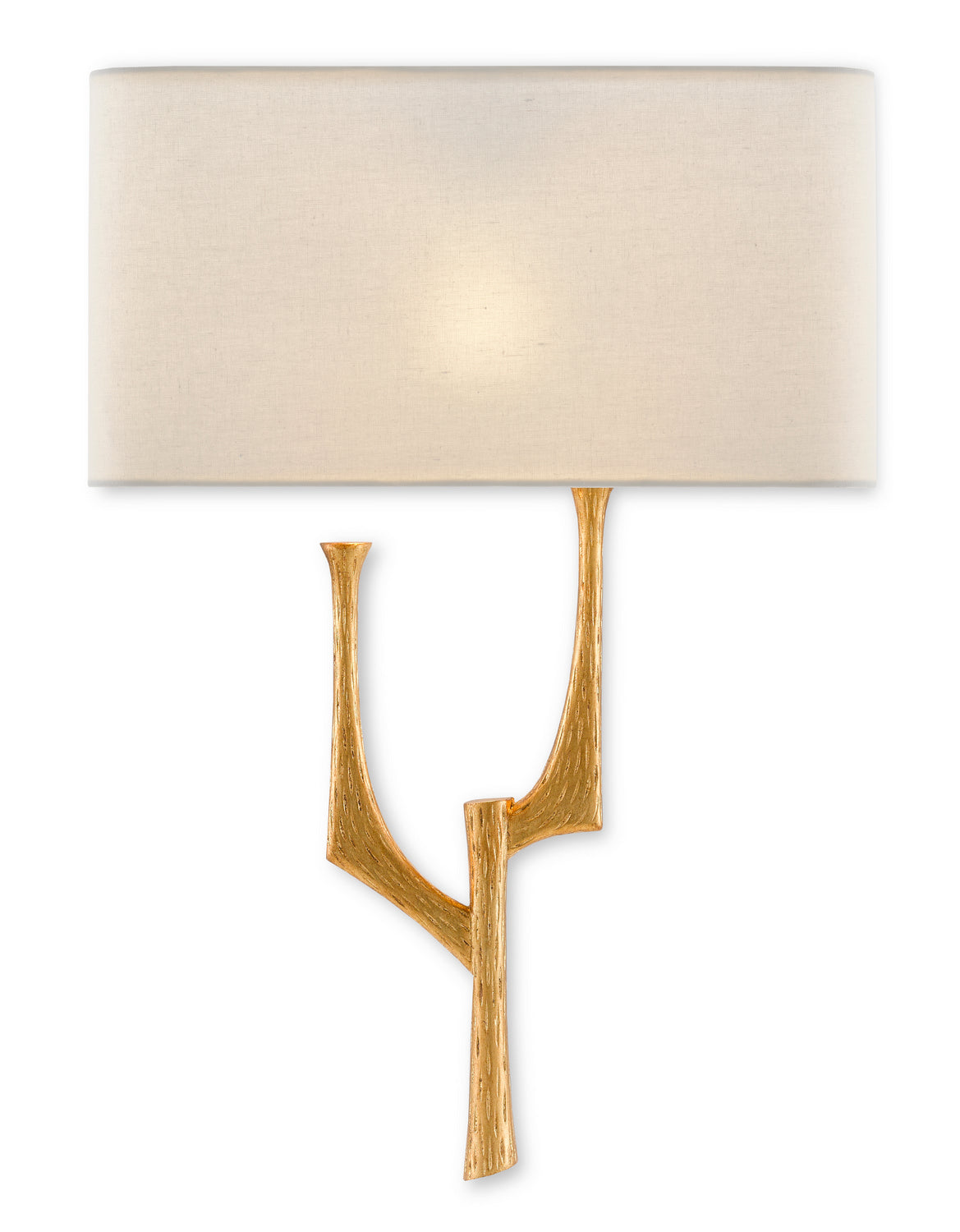 Currey and Company - 5000-0182 - One Light Wall Sconce - Bodnant Collection - Antique Gold Leaf