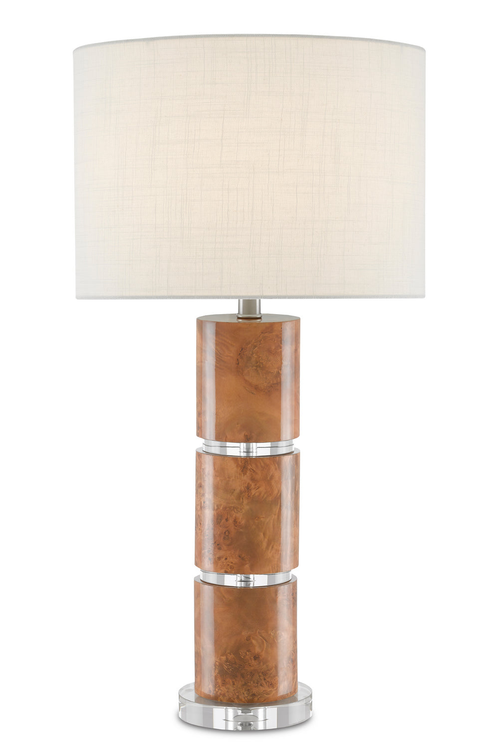 Currey and Company - 6000-0679 - One Light Table Lamp - Birdseye Table Lamp - Birdseye Maple Veneer