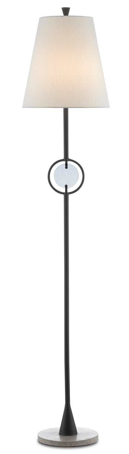 Currey and Company - 8000-0089 - One Light Floor Lamp - Privateer - Blacksmith/Polished Concrete