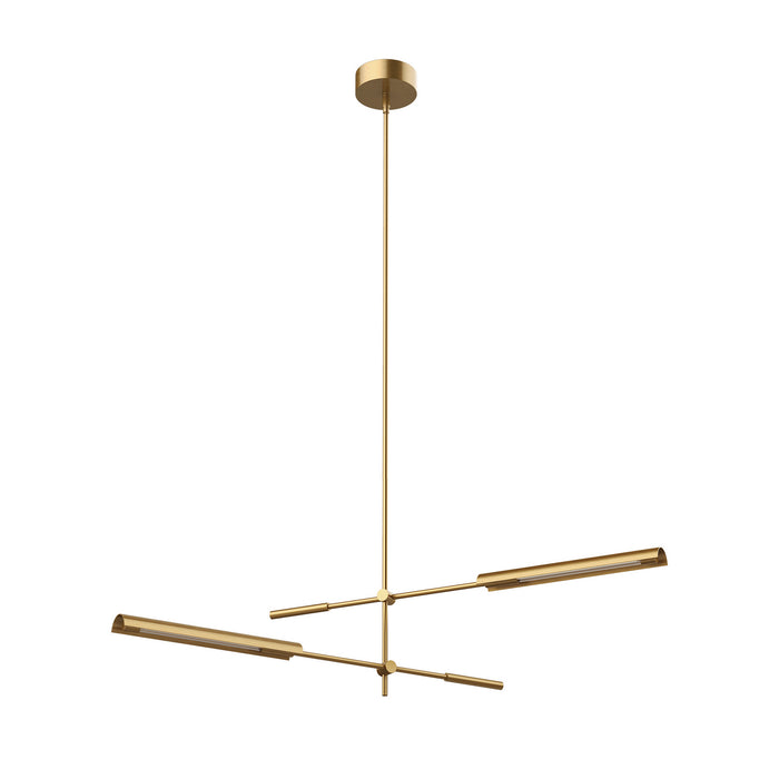 Alora LED Pendant from the Astrid collection in Metal Shade/Urban Bronze|Metal Shade/Vintage Brass finish