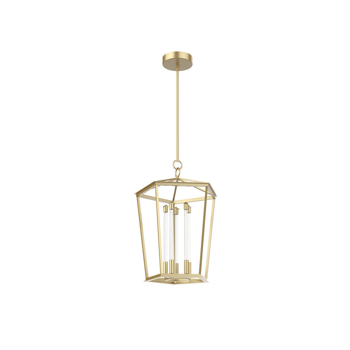 Alora LED Pendant from the Delphine collection in Natural Brass|Urban Bronze finish