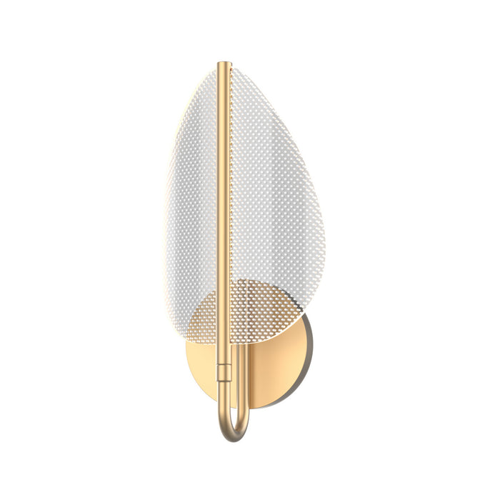 Alora LED Bathroom Fixture from the Flora collection in Natural Brass finish